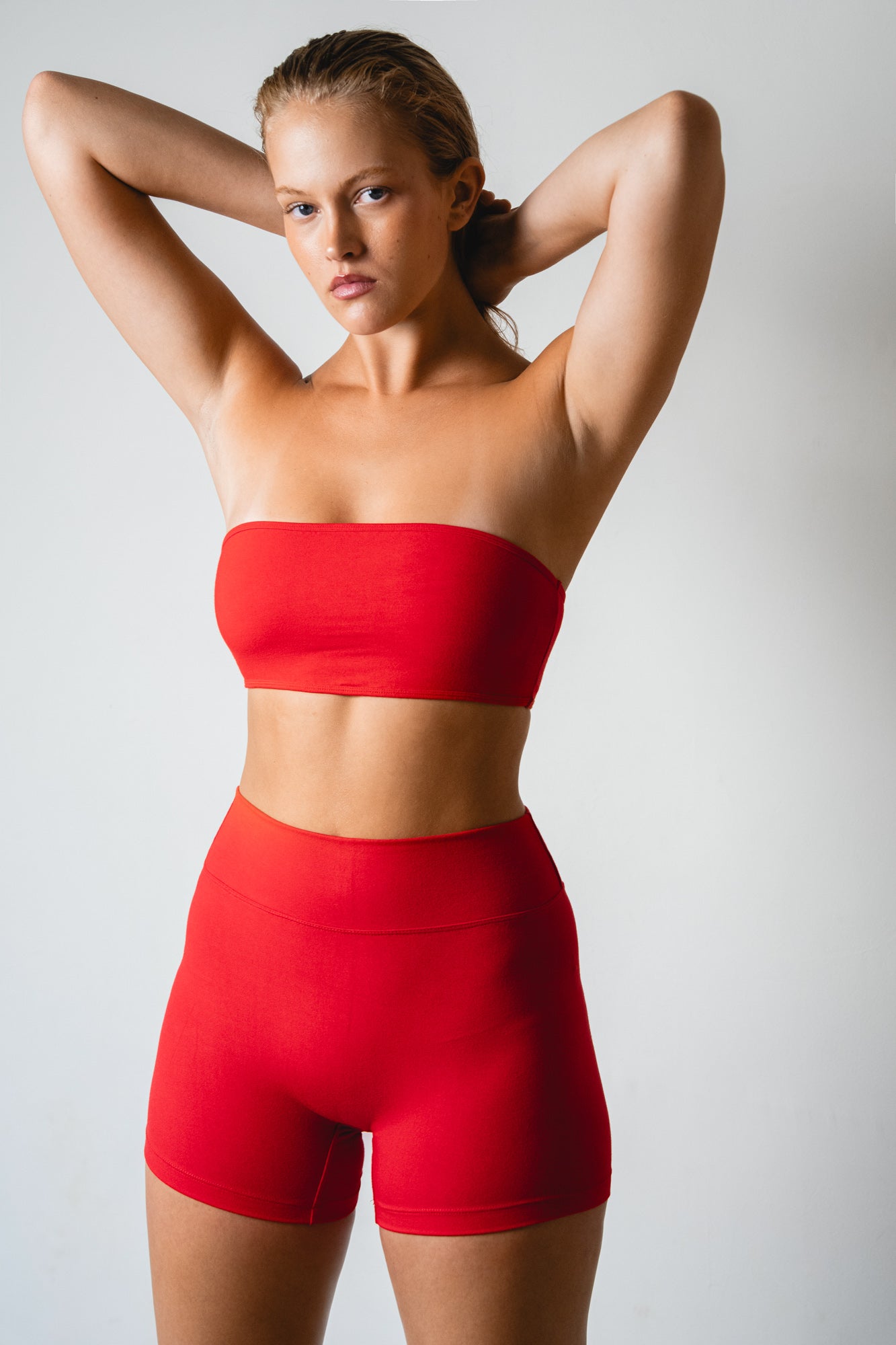 トップス BADBLOOD Tube Top red Studio K | Womens | Beso Mini Tube Top | Hot Rouge | XXS - XXL