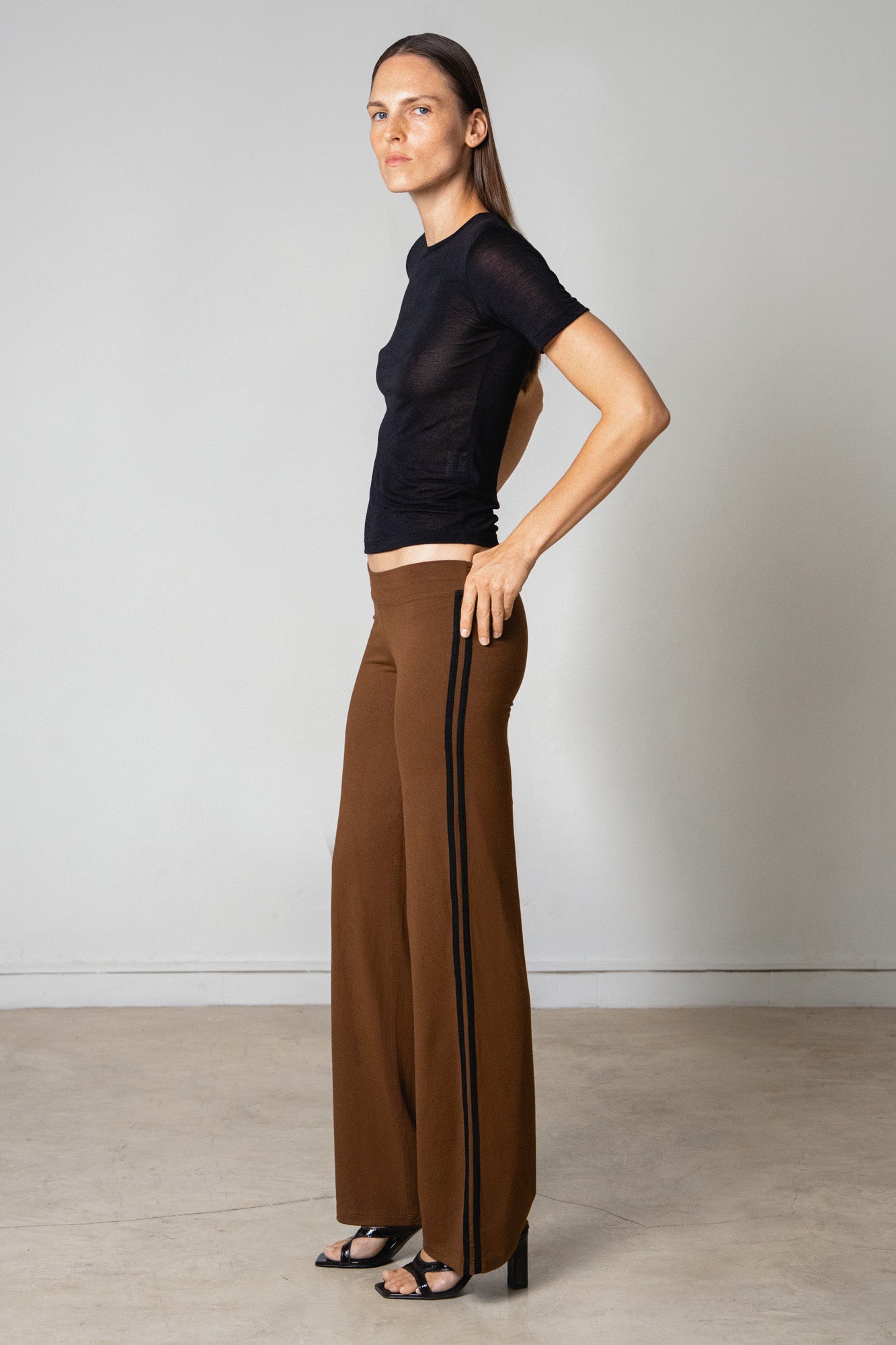 Studio K | Womens | Sheer T-shirt | Black | XS - XL