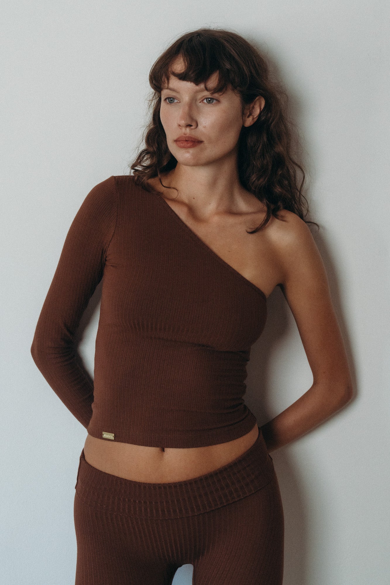 Studio K | Womens | Rib Leggings | Chocolate | XXS - XXL